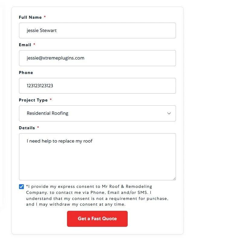 Drag & drop form builder